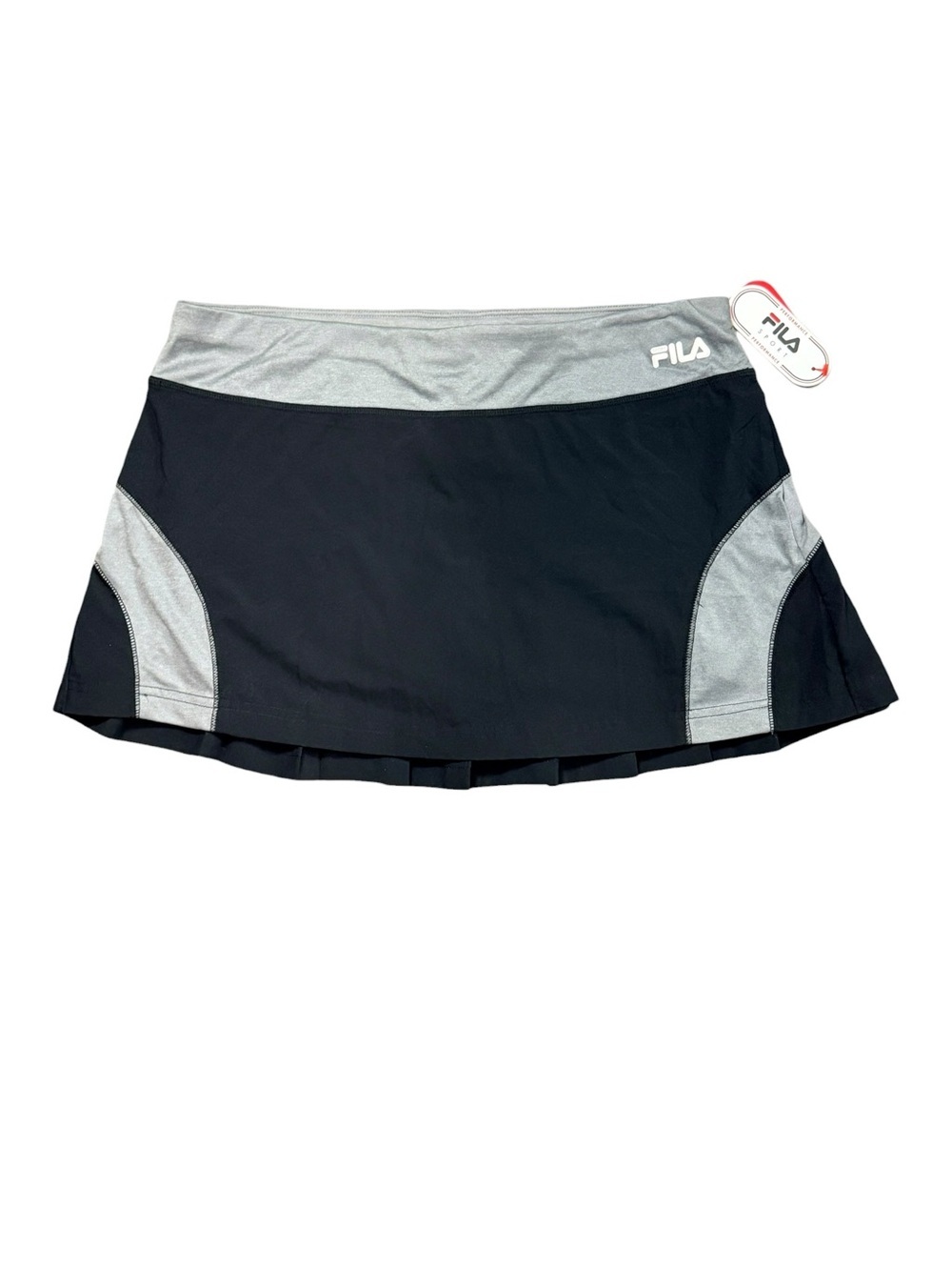 NWT Fila Sport Black Gray Athletic Tennis Golf Skort Size Large - Picture 2 of 13